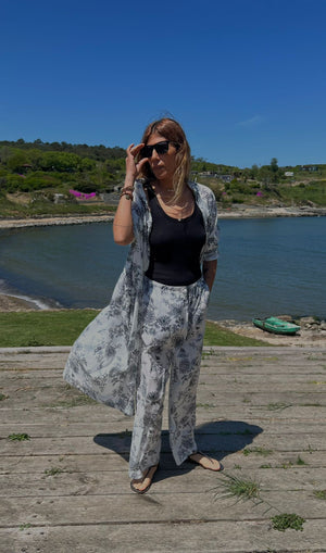 Özel Desen Vual Koton Pantolon