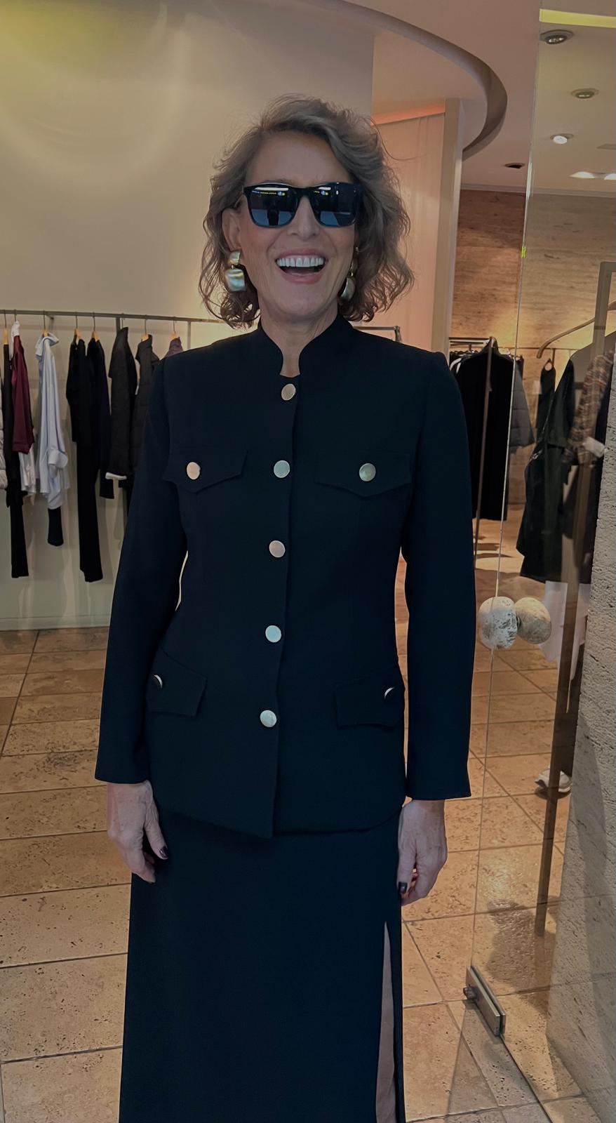 Siyah Safari Krep Ceket