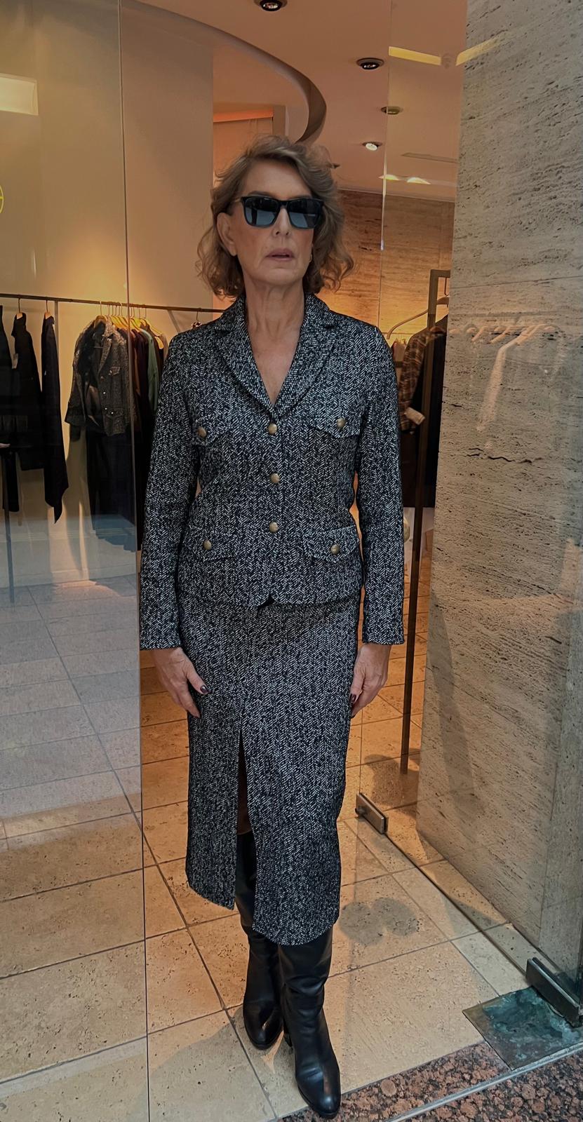 Temo Grili 4 Cepli Yünlü Dar Kalıp Ceket