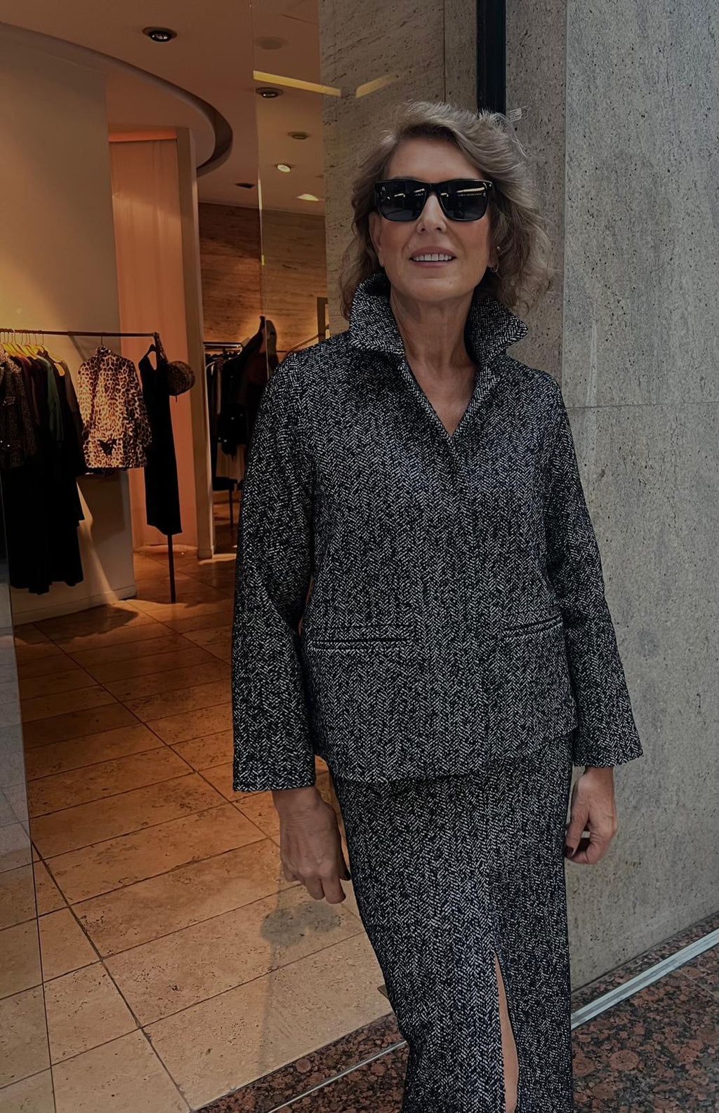 Temo Rahat Kalıp Balıksırtı Yünlü Ceket