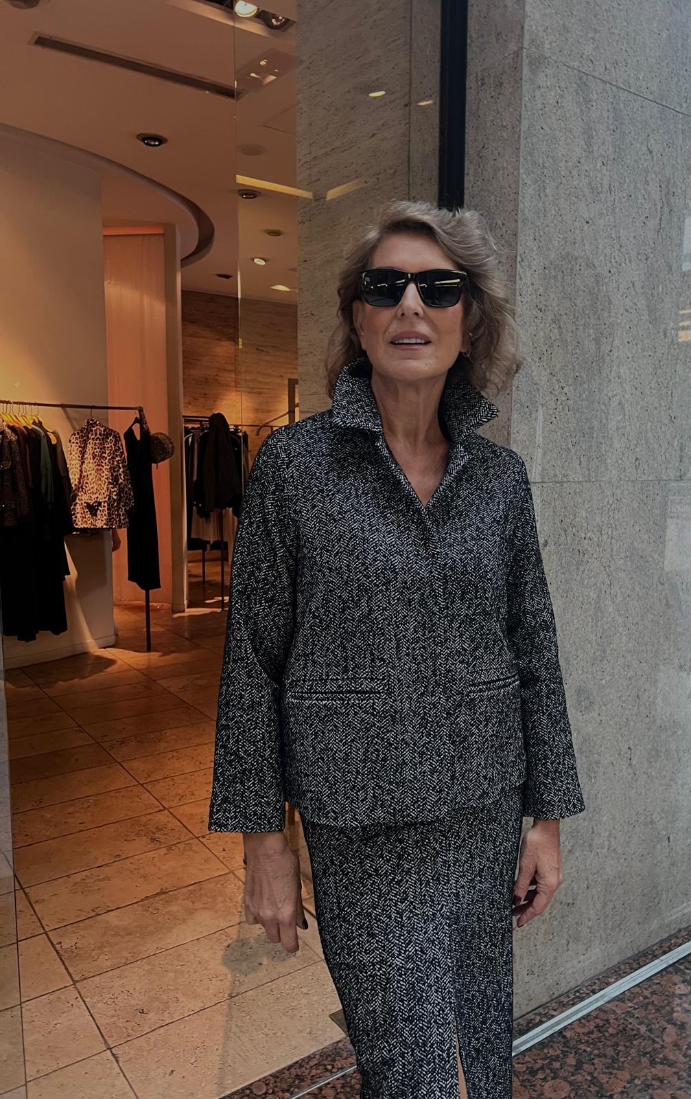 Temo Rahat Kalıp Balıksırtı Yünlü Ceket