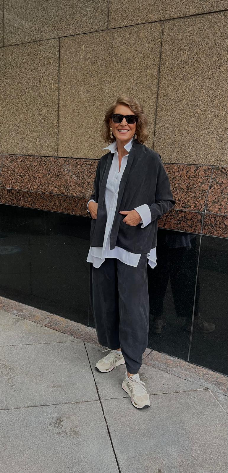 Gri Tensel Niky Pantolon