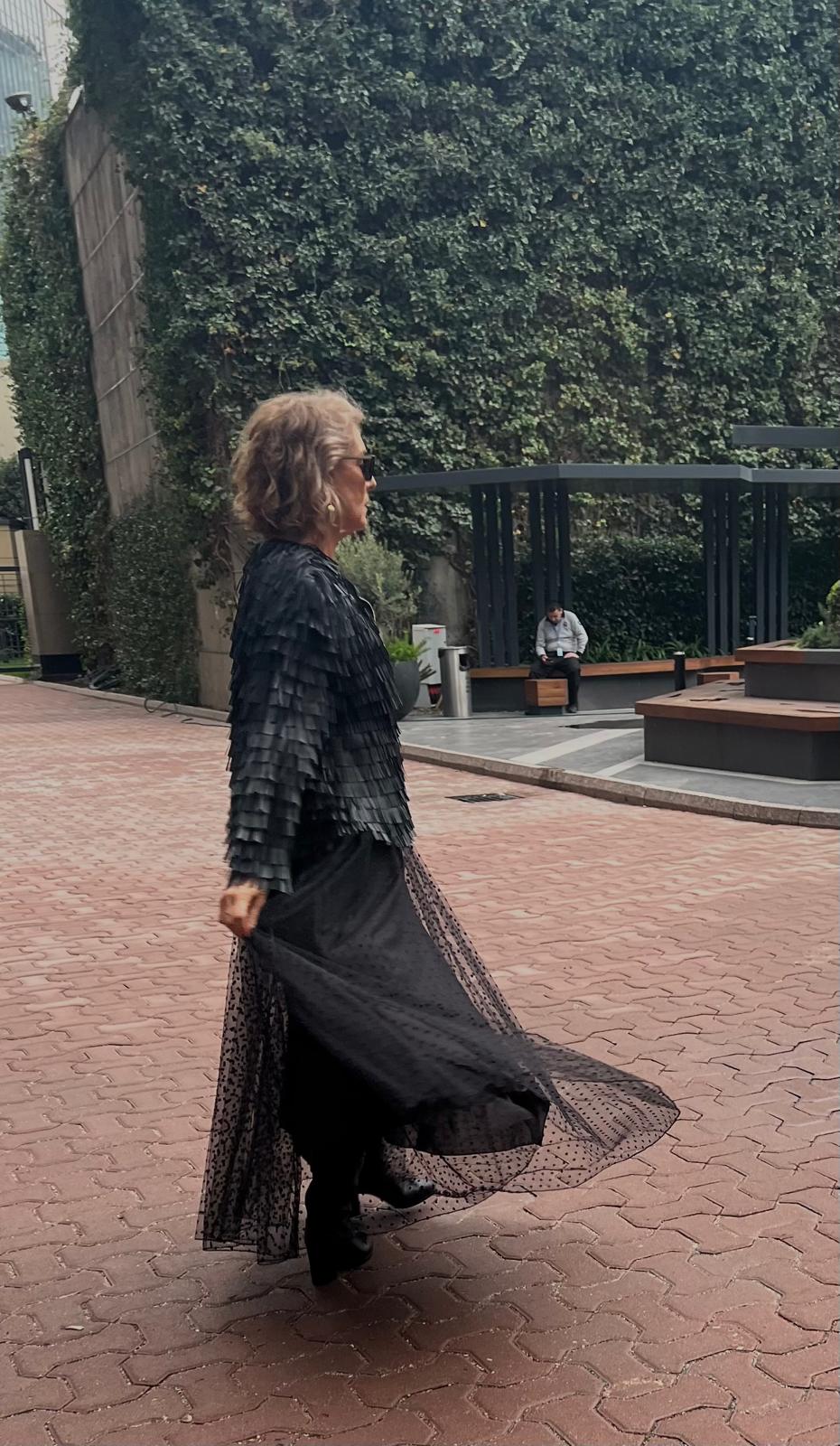 Siyah Püsküllü Deri Ceket