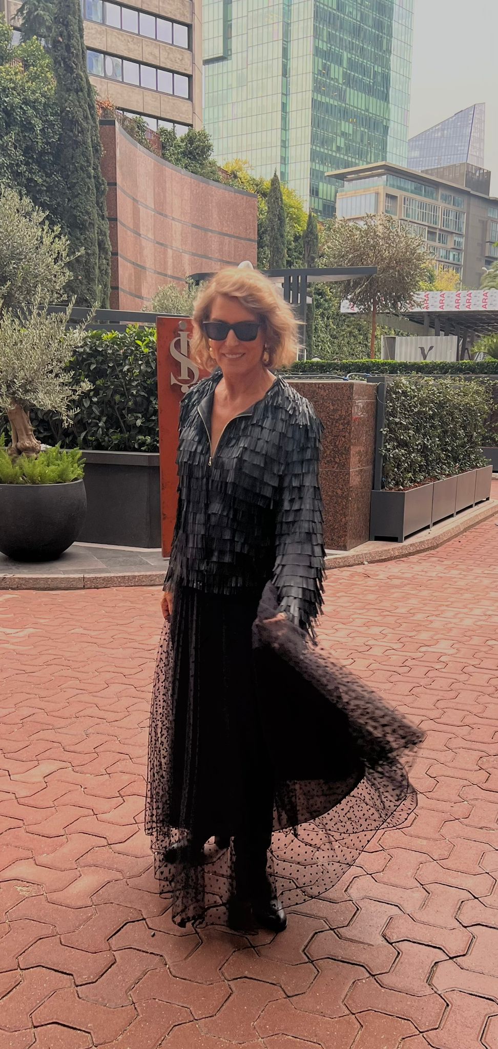 Siyah Puantiyeli Beli Lastikli Astarlı Tül Etek